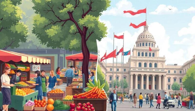 Economía mixta: equilibrio entre mercado y regulación para crecimiento y bienestar