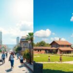 Economías desarrolladas vs. economías en desarrollo.