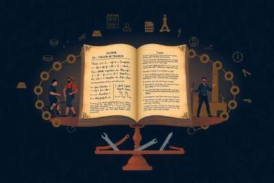 Ilustración de la teoría del valor-trabajo en economía y su impacto en finanzas modernas.