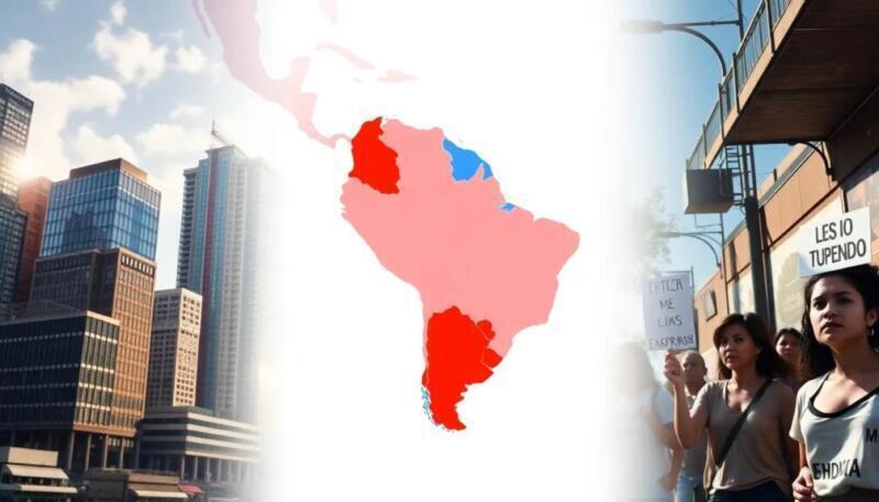 Gráfico que muestra el impacto de las políticas neoliberales en América Latina y sus lecciones.