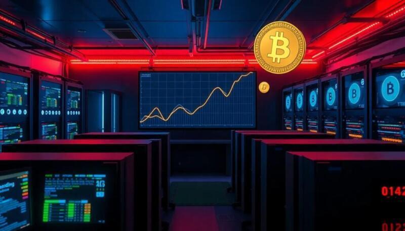 Qué es la minería de Bitcoin: equipos de minería asegurando la red con prueba de trabajo